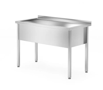 Rozsdamentes 1 medencés mosogató Profi Line, 100x70x85 cm | HENDI 812860
