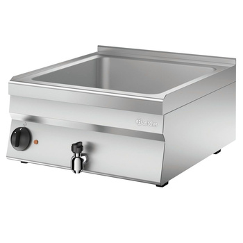 Elektromos asztali bain-marie csappal 1 GN 1/1 + 2 GN 1/4 | BARTSCHER 115112
