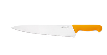 Séfkés hullámos éllel - 31 cm, sárga | GIESSER MESSER 8455 w 31 g