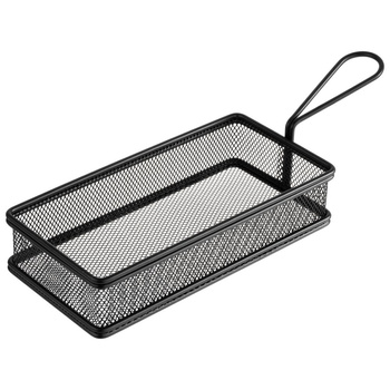 Kosár tálaláshoz SNACKHOLDER, fekete színű, 21.5x10x4.5 cm | APS 40628