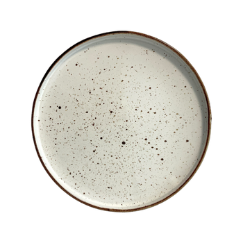 Lapos tányér peremmel Arondi Rustic krém 28 cm | KERA CERAMIKA 18.1/R.K