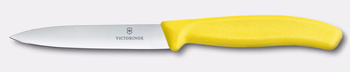Zöldség- és gyümölcskés Swiss Classic, sima élű penge, sárga, pengehossz 10 cm | VICTORINOX 6.7708.C1