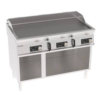 Elektromos grilllap, elektronikus vezérlés, sima, nyitott alépítményen, 120 cm, 400V Tecno74 | TECNOINOX 716246