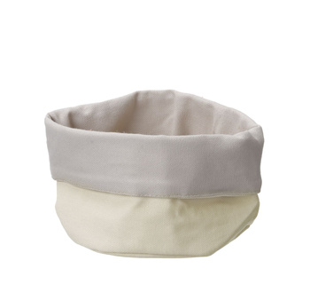 Pamut kenyértartó zsák bézs kerek 25 cm | HENDI 429044