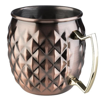 Bögre MOSCOW MULE-hoz, antik réz színű, 9,5 cm átmérőjű, 500 ml | APS 93331