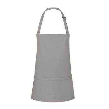 Rövid kötény Basic 75 x 60 cm zsebbel és csattal bazaltszürke | KARLOWSKY BLS 6-90-Stck