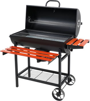 Szénsütő fedéllel, grillrács 71x34.5 cm | LUND 99908