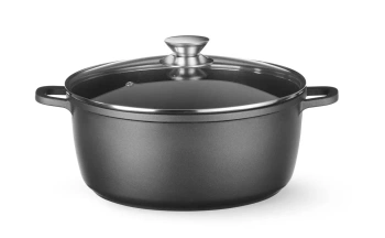 Tapadásmentes bevonatú fazék, 7.5 L, fekete, 38.7x31x(M)13 cm | HENDI 611043