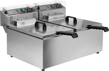 Elektromos, 2 kamrás olajsütő 2x11,5 l | YATO YG-04624