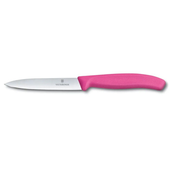 Kés zöldségekhez Swiss Classic rózsaszín penge hossza 10 cm | VICTORINOX 6.7706.L115