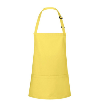 Rövid kötény Basic 75 x 60 cm zsebbel és csattal napsárga | KARLOWSKY BLS 6-86-Stck
