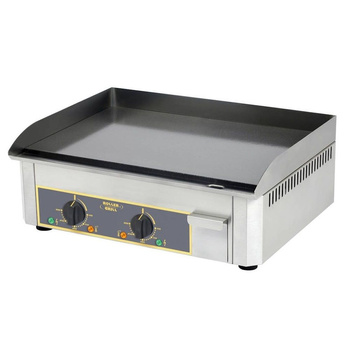 Elektromos öntöttvas grilllap, sima, 60x40 cm, 6 kW | ROLLER GRILL PSF 600 E