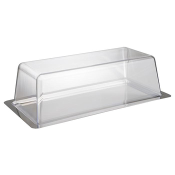 Tál fedővel 33x17x10 cm, rozsdamentes acél, fedővel | APS 64
