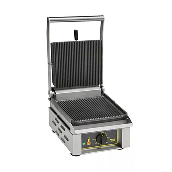 Kontaktgrill egyszeres, bordázott lapok, 2 kW | ROLLER GRILL SAVOYE