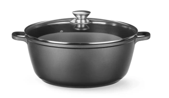 Tapadásmentes bevonatú fazék, 7.5 L, fekete, 38.7x31x(M)13 cm | HENDI 611036