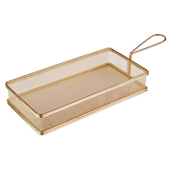 Tálalókosár SNACKHOLDER, arany színű, 26x13x5 cm | APS 40613