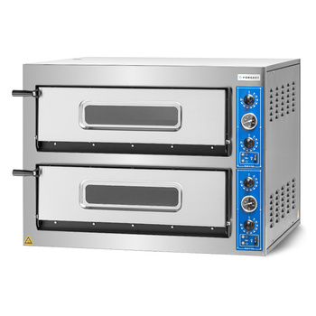 Pizzasütő 2 kamrás, 2x4x36 cm, 12 kW, 400 V | FORGAST FG09566