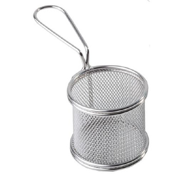 Acél finger food snackholder kosárka Ø 8 cm | APS 40600