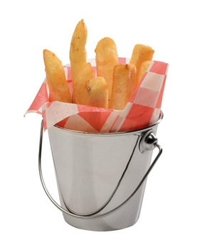 SNACKHOLDER tálaló vödör, rozsdamentes acél, 9x8,5 cm, 330 ml | APS 40631
