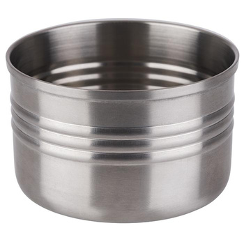 Tálaló tálka SNACKCAN, rozsdamentes acél, 6.5x4 cm | APS 40654