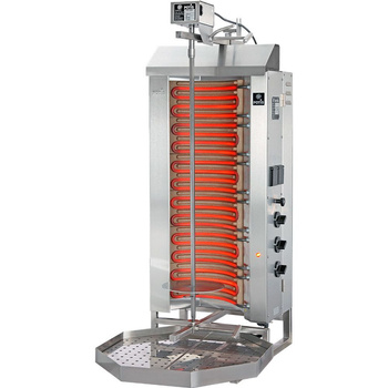 Gyros (kebab) elektromos, 50 kg, 9 kW, 6 fűtőzóna | POTIS E-3