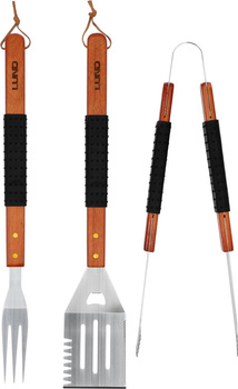 Rozsdamentes acél grillkészlet, 3 részes | LUND 99845