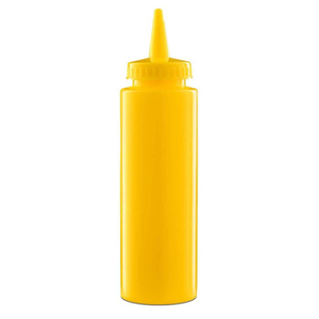 Adagolós flakon szószokhoz, polietilénből, 0,25 l, sárga | FORGAST FG03219