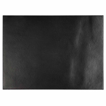 Asztali alátét VELLURA, 6 darabos készlet, műbőr, fekete színű, 45x32.5x0.1 cm | APS 60046