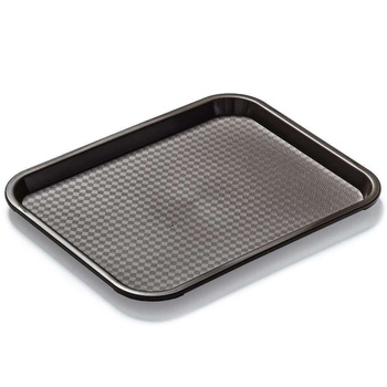 Fast food tálca barna, polipropilén, 35x25 cm, téglalap alakú | FORGAST FG12506