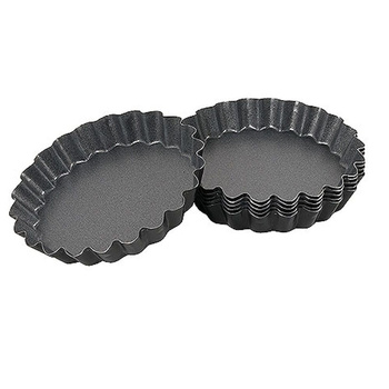 Sütőforma PTFE bevonattal, 12 cm átmérőjű, 4 darabos készlet | CONTACTO 6316/120