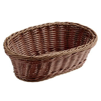 Asztali és büfékosár ECONOMIC, ovális, barna, 27x17.5x9.5 cm | APS 40194
