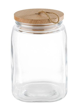 Tárolóüveg WOODY, 14x21.5 cm, 2.5 l | APS 82257