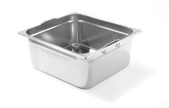 GN 2/3 tárolóedény 20 cm mély, behajtható fogantyúkkal PROFI LINE | HENDI 803301