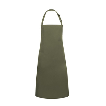 Konyhai kötény Basic 75 x 90 cm csattal mohazöld | KARLOWSKY BLS 4-79-Stck