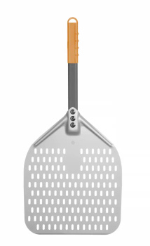 Pizzalapát perforációval, hossz: 66 cm | HENDI 618097