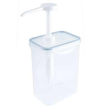 Adagolós szószdiszpenzer pumpával, 1,5 l, átlátszó | CONTACTO 1324/150