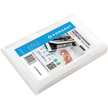 Vákuumcsomagoló bordázott tasakok 30x25 cm - 100 db | FORGAST FG03416