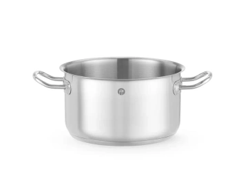 Közepes rozsdamentes acél fazék Kitchen Line, űrtartalom 3,5 l, átmérő 20 cm, magasság 11,5 cm | HENDI 837719
