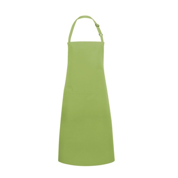 Konyhai kötény Basic 75 x 90 cm zsebbel és csattal lime | KARLOWSKY BLS 5-81-Stck