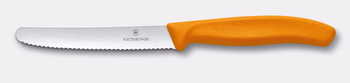 Paradicsomkés Swiss Classic, fogazott penge, narancssárga, pengehossz 11 cm | VICTORINOX 6.7839.C1