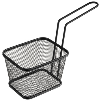 Kosár tálaláshoz SNACKHOLDER, fekete színű, 13x10,5x9 cm | APS 40627