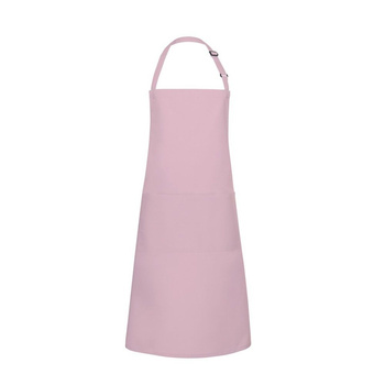 Konyhai kötény Basic 75 x 90 cm zsebbel és csattal halványrózsaszín | KARLOWSKY BLS 5-34-Stck