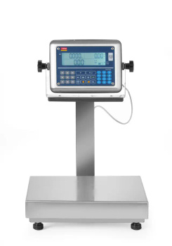 Platformmérleg LCD kijelzővel, oszloppal és hitelesítéssel - 60 kg-ig | TEM BE2TP028X035060