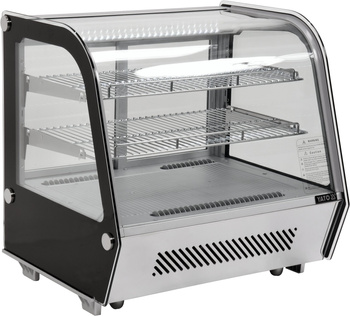 Hűtött bemutató vitrin 120 l ezüst | YATO YG-05025