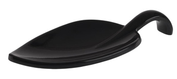 Előételes tálka LEAF, melamin, fekete, 10x4.5x1 cm | APS 83888