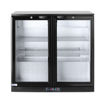 Italhűtő italokhoz 228 l, alumínium, fekete, 2–10°C | HENDI 235829