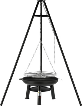 Grill függesztett háromlábon, 56,5 cm átmérőjű ráccsal | LUND 99924