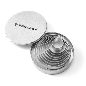 Kerek kiszúróforma készlet - 9 db-os készlet | FORGAST FG11233