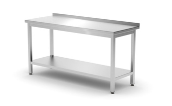 Asztal fal mellé polccal | HENDI 811498