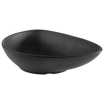 Tál NERO, melamin, fekete, 23x18x5 cm, 600 ml | APS 85076